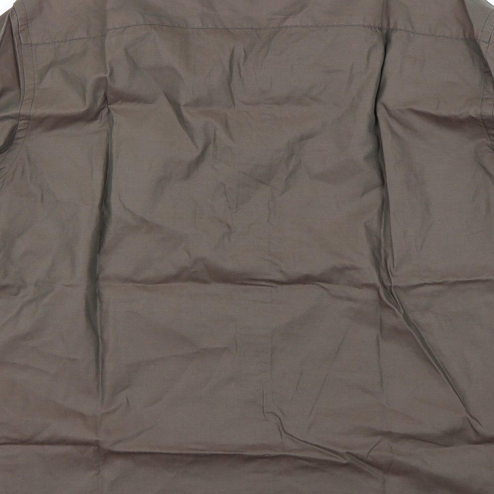 NEXT Mens Brown    Button-Up Size 46