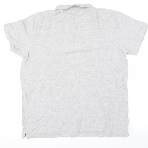 Preworn Mens Grey Houndstooth   Polo Size XL