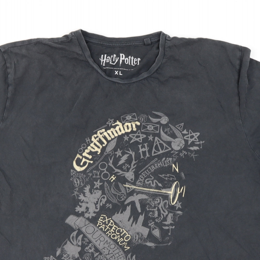 Harry Potter Mens Grey    T-Shirt Size XL