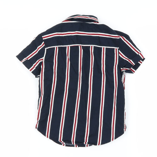 Primark Boys Black Striped  Basic Button-Up Size 2-3 Years