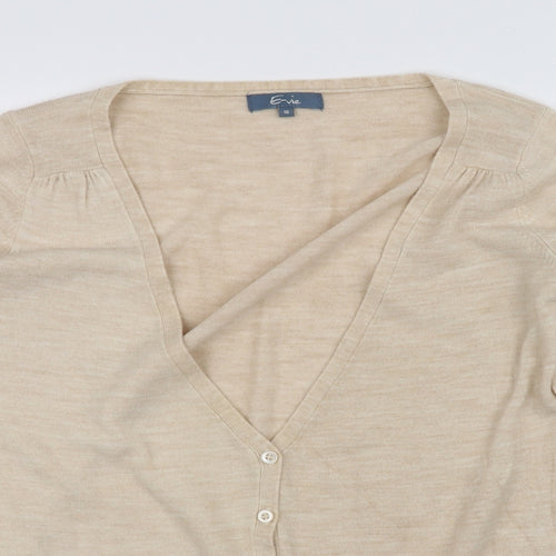 erive Womens Beige   Cardigan Jumper Size 16