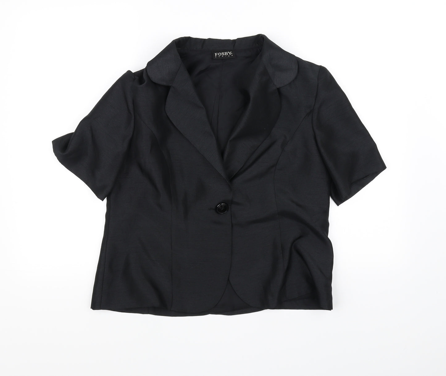 Fosby Womens Black   Basic Blouse Size 14
