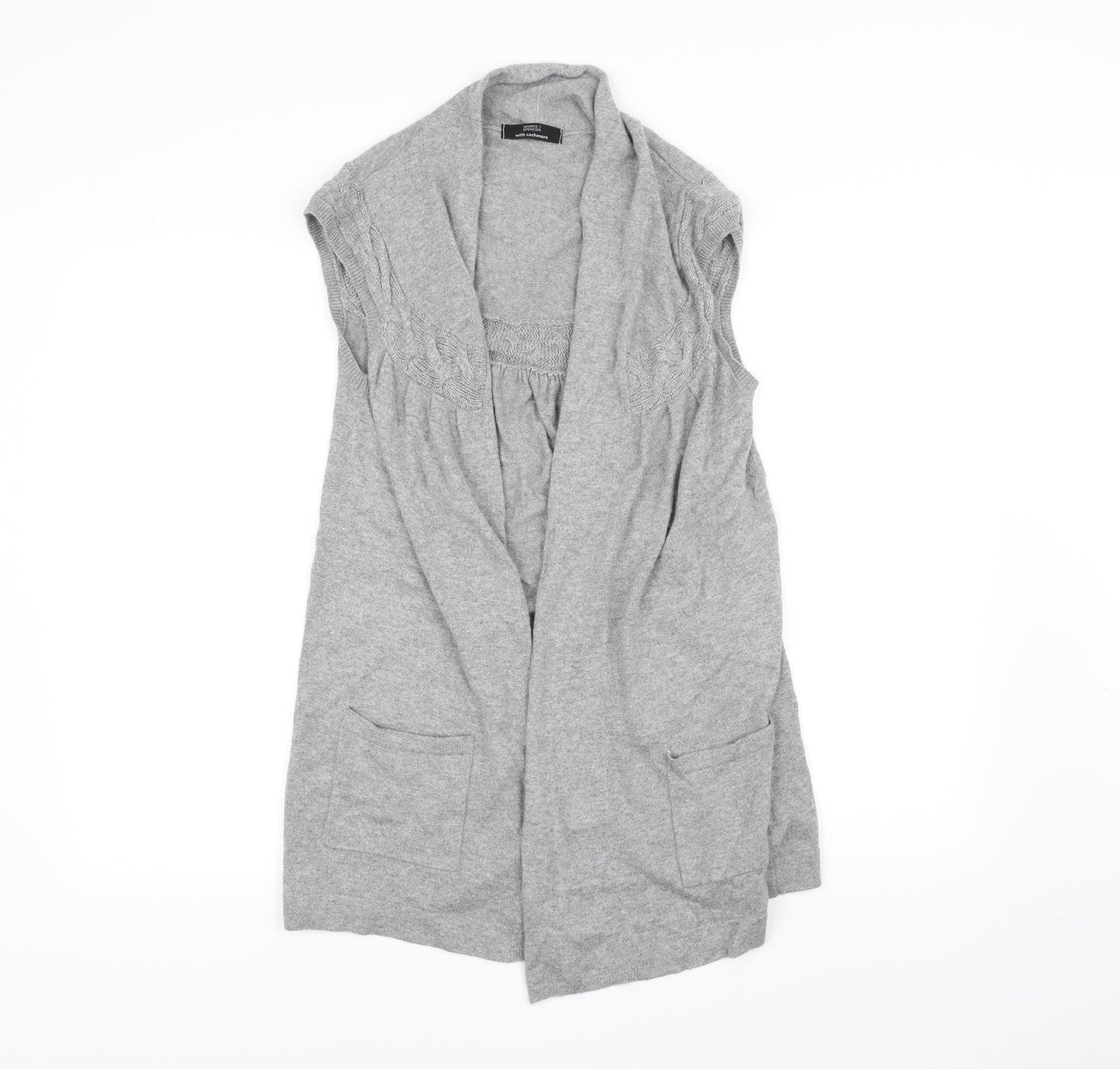 Marks and Spencer Womens Grey   Cardigan Jumper Size 12