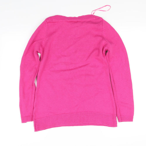 Love knitwear Womens Pink   Pullover Sweatshirt Size 8