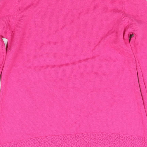 Love knitwear Womens Pink   Pullover Sweatshirt Size 8
