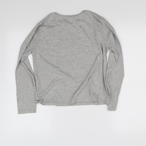Very Girls Grey   Basic T-Shirt Size 12 Years