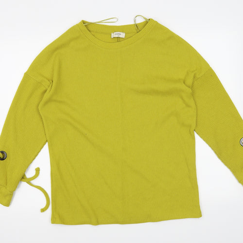 Papaya Womens Yellow   Pullover Sweatshirt Size 12