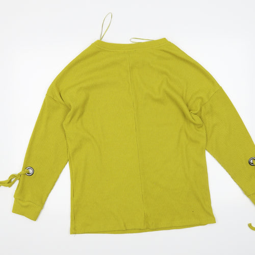 Papaya Womens Yellow   Pullover Sweatshirt Size 12