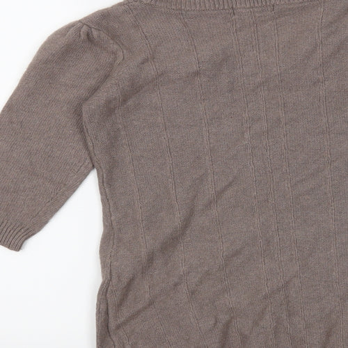 M&Co Womens Brown   Shrug Jumper Size XS