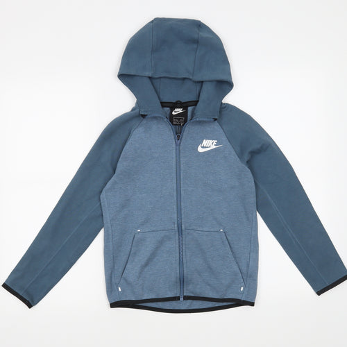 Nike Boys Blue   Full Zip Hoodie Size 8-9 Years