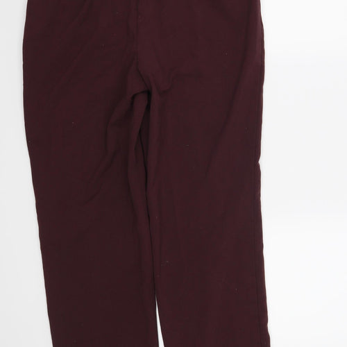 Marks and Spencer Womens Red   Trousers  Size 12 L30 in