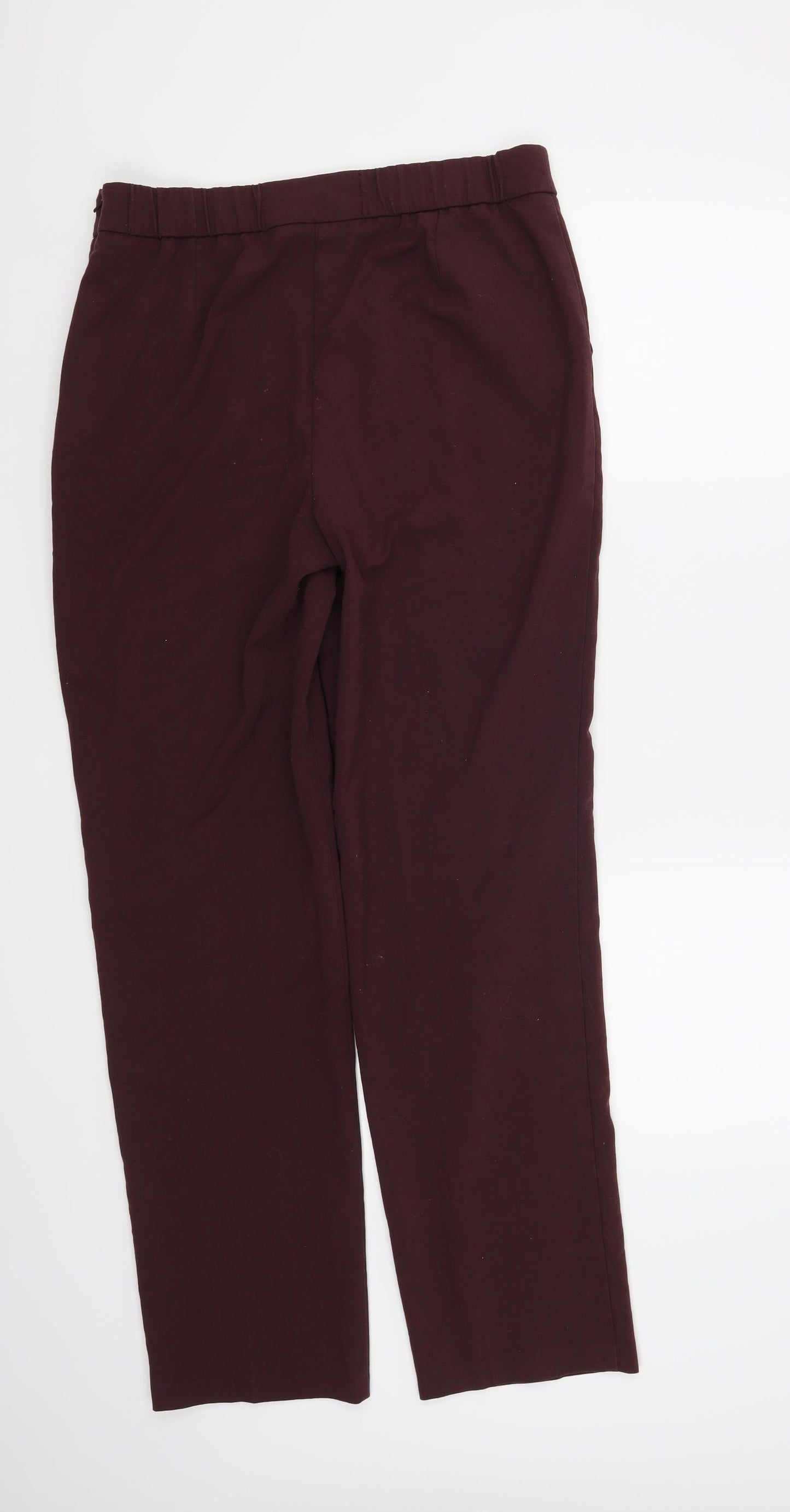 Marks and Spencer Womens Red   Trousers  Size 12 L30 in
