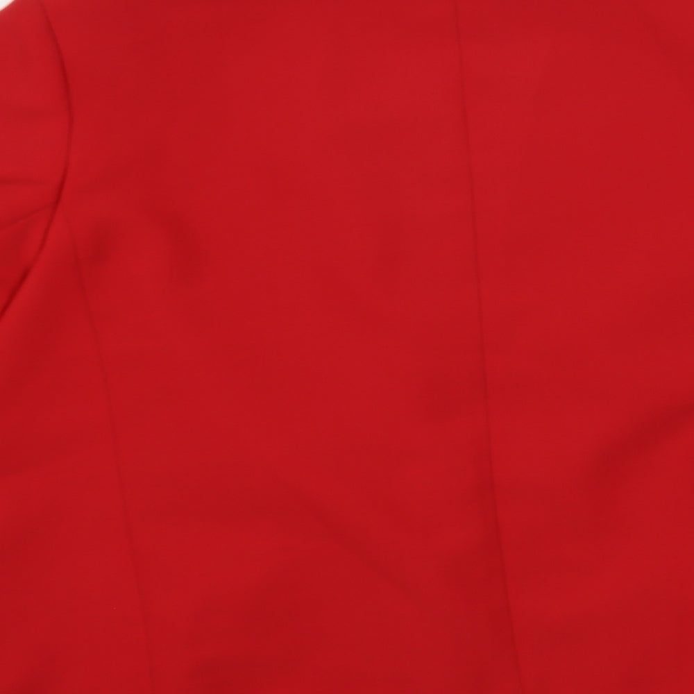St Michael Womens Red   Jacket Blazer Size 20