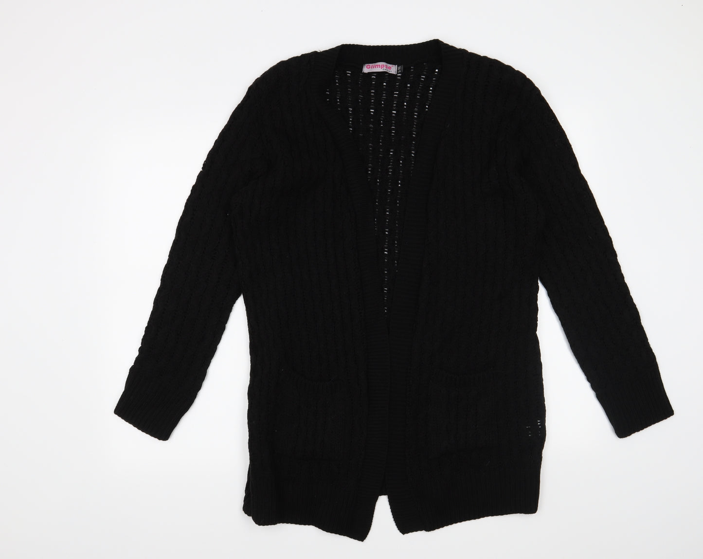 Preworn Womens Black   Cardigan Jumper Size L