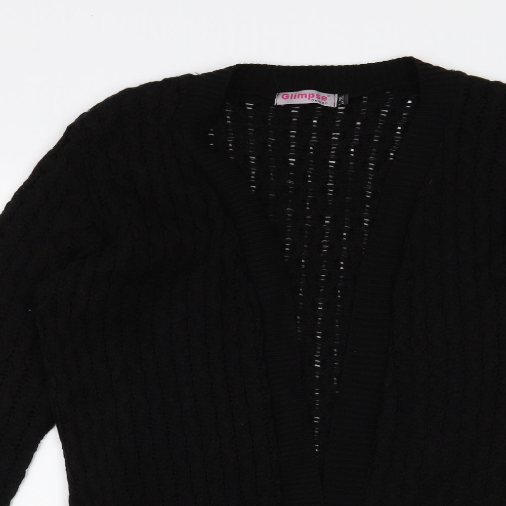 Preworn Womens Black   Cardigan Jumper Size L