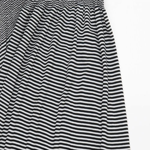 Ocean Club Womens Black Striped  Kaftan  Size 12