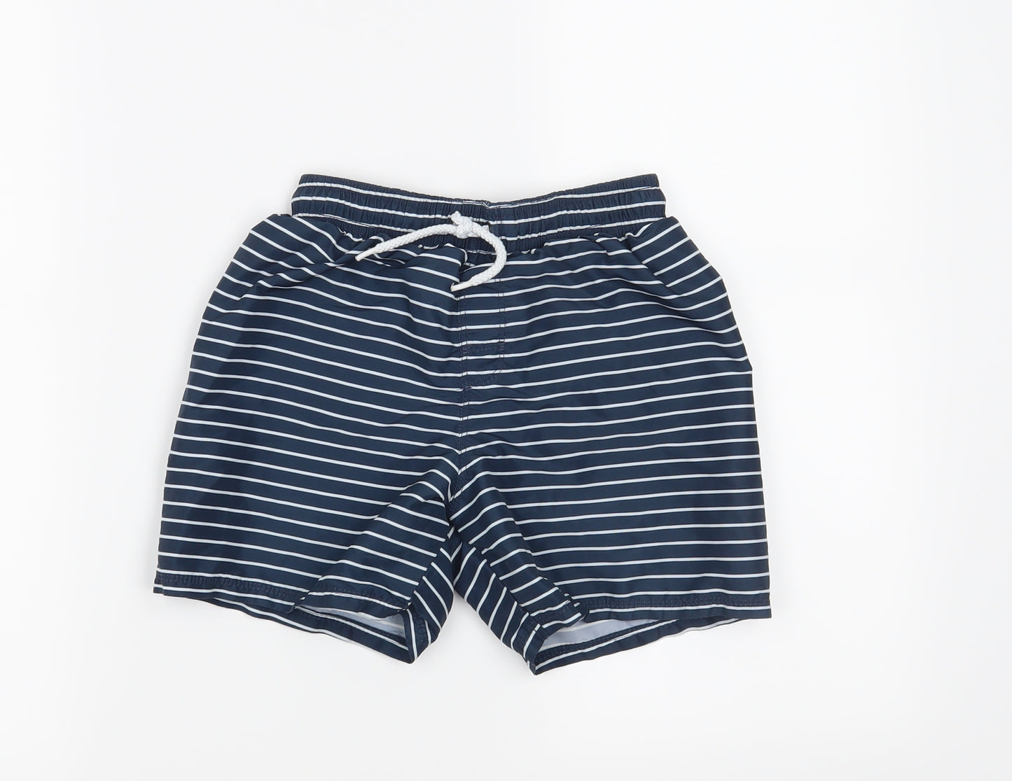 H&M Boys Blue Striped  Bermuda Shorts Size 7-8 Years