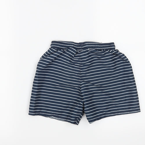 H&M Boys Blue Striped  Bermuda Shorts Size 7-8 Years