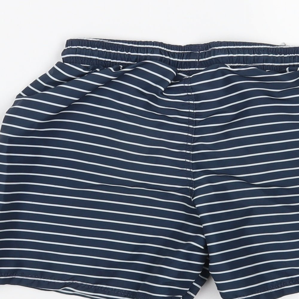 H&M Boys Blue Striped  Bermuda Shorts Size 7-8 Years