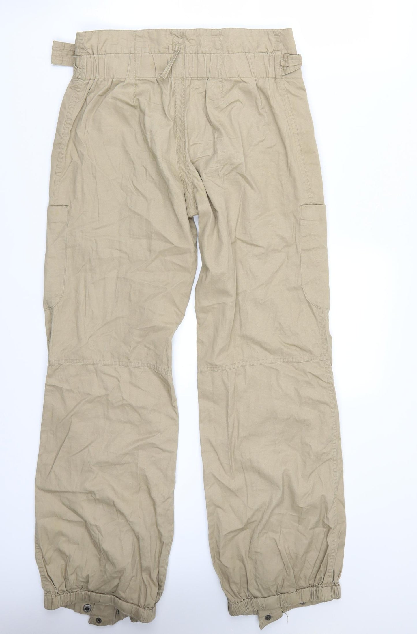 Full Circle Womens Beige   Cargo Trousers Size 8 L30 in