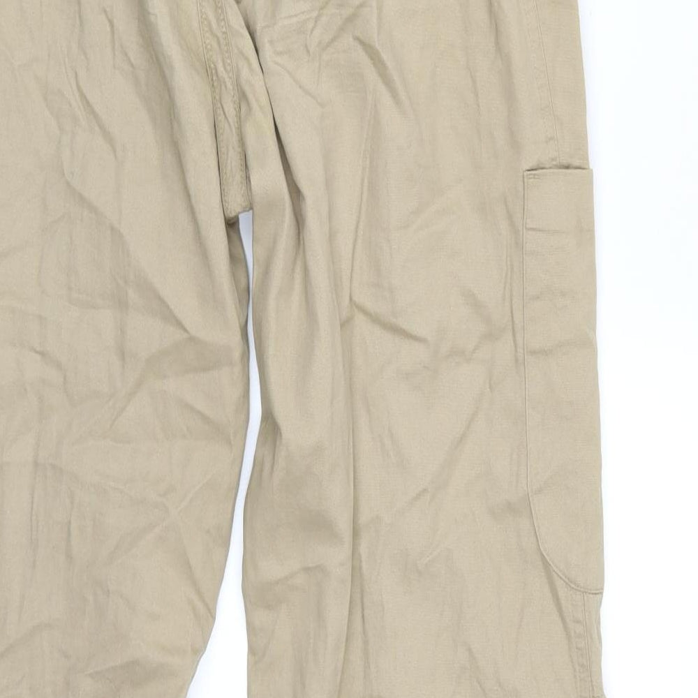 Full Circle Womens Beige   Cargo Trousers Size 8 L30 in