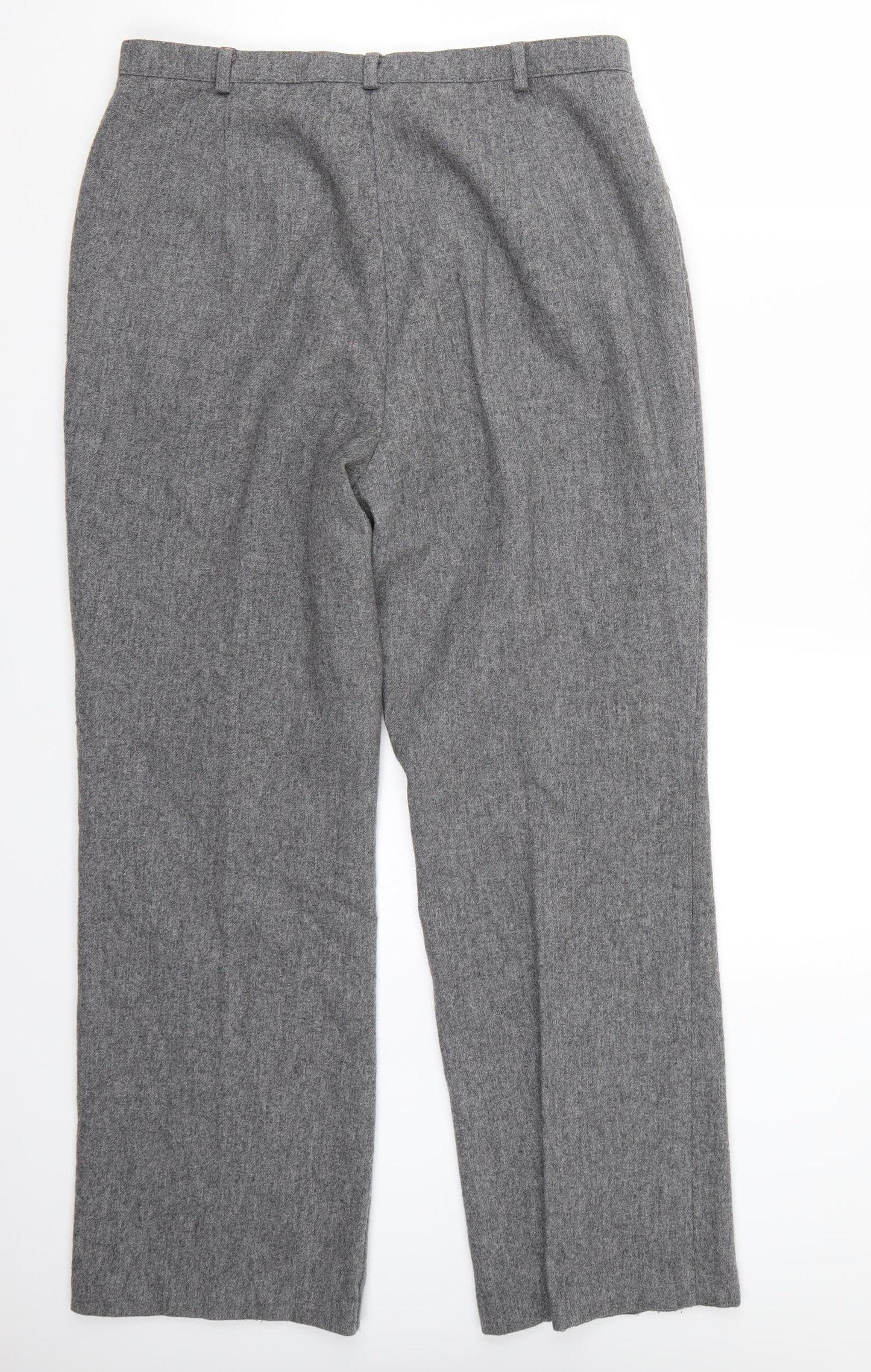 Marks and Spencer Womens Grey   Trousers  Size 14 L28 in