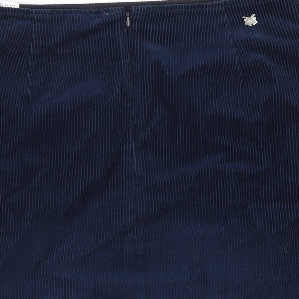 E.land Womens Blue   A-Line Skirt Size 30