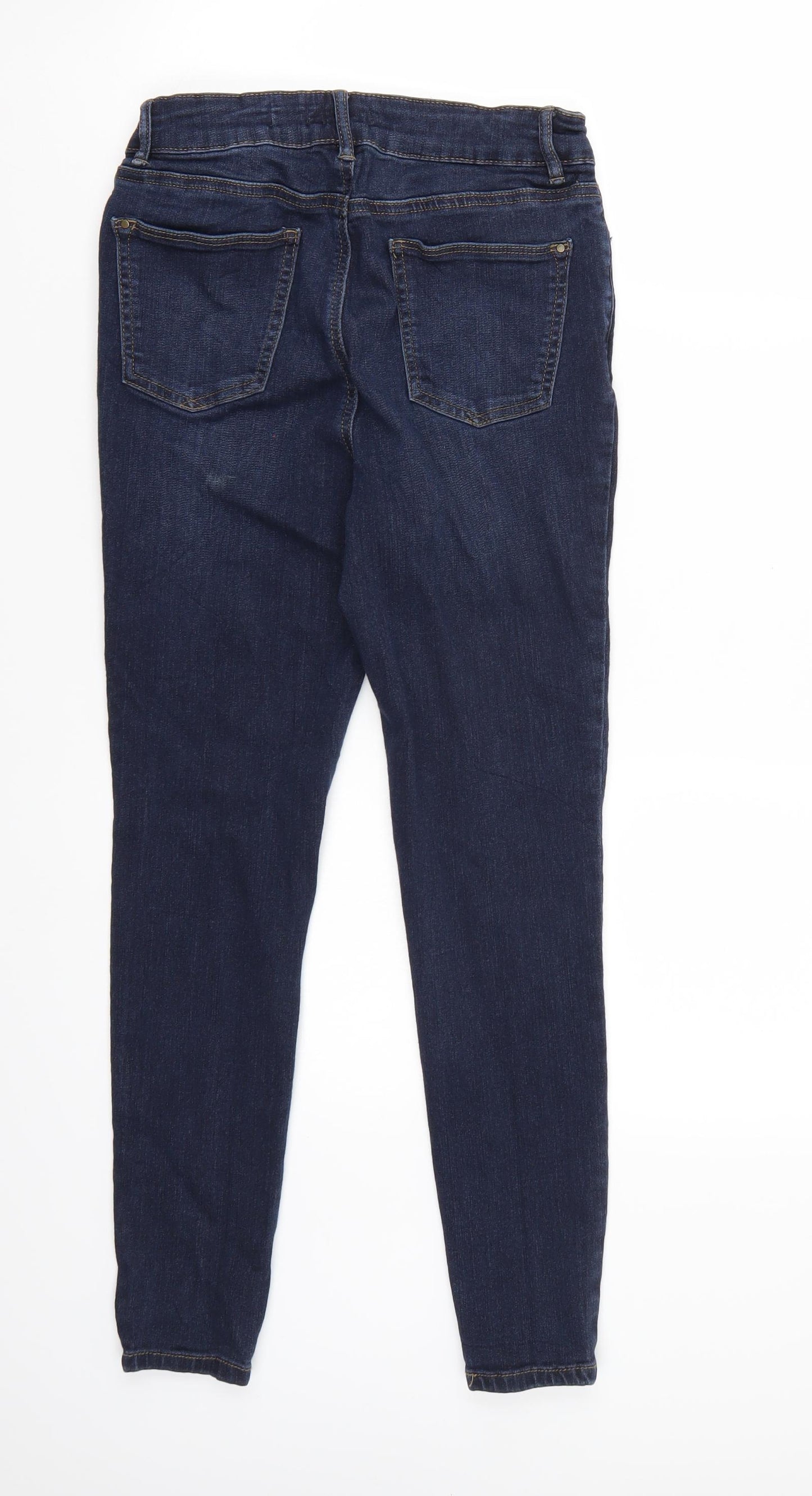 Preworn Womens Blue   Cropped Jeans Size 10 L25 in