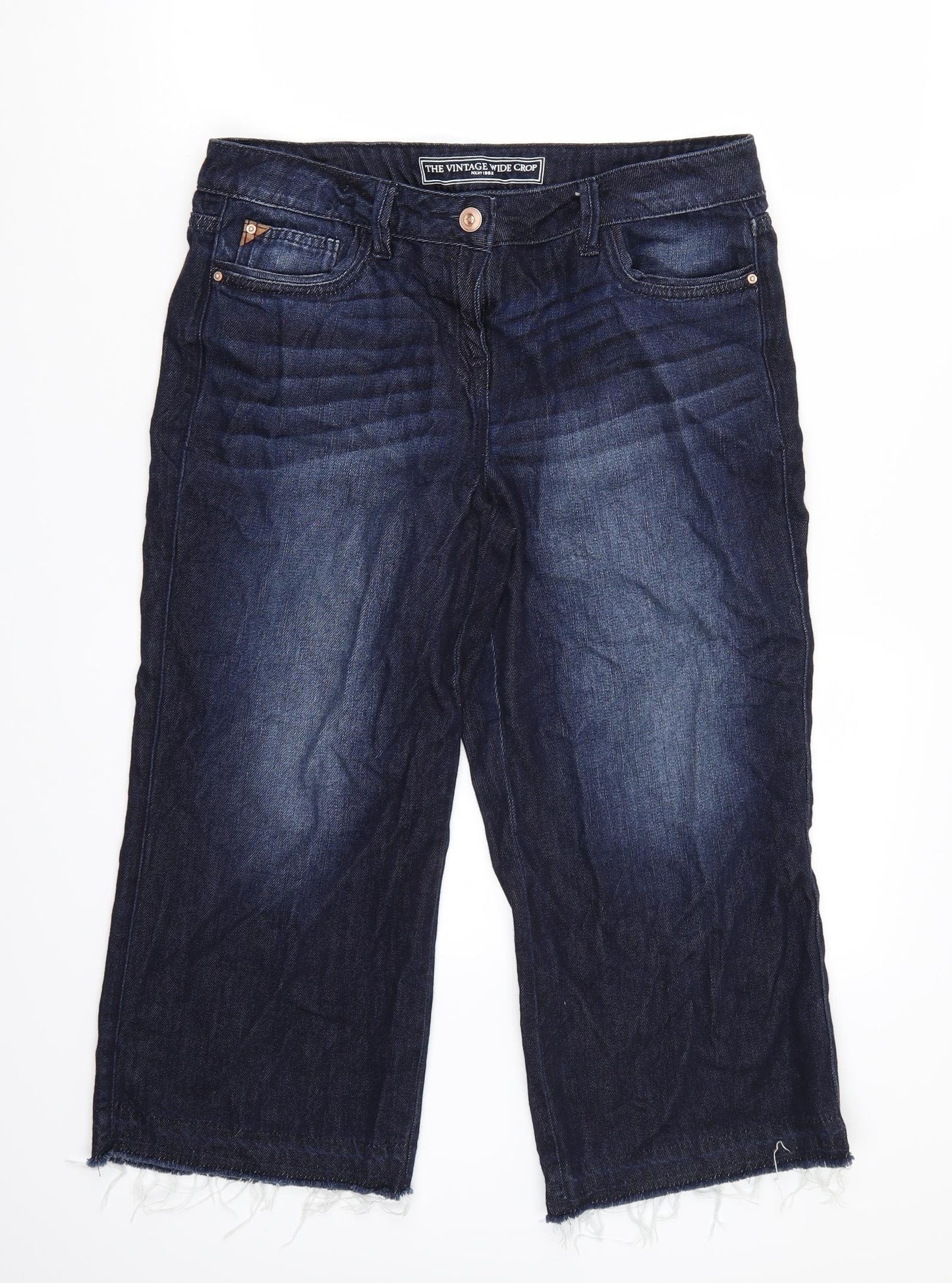 NEXT Womens Blue   Cropped Jeans Size 12 L21 in