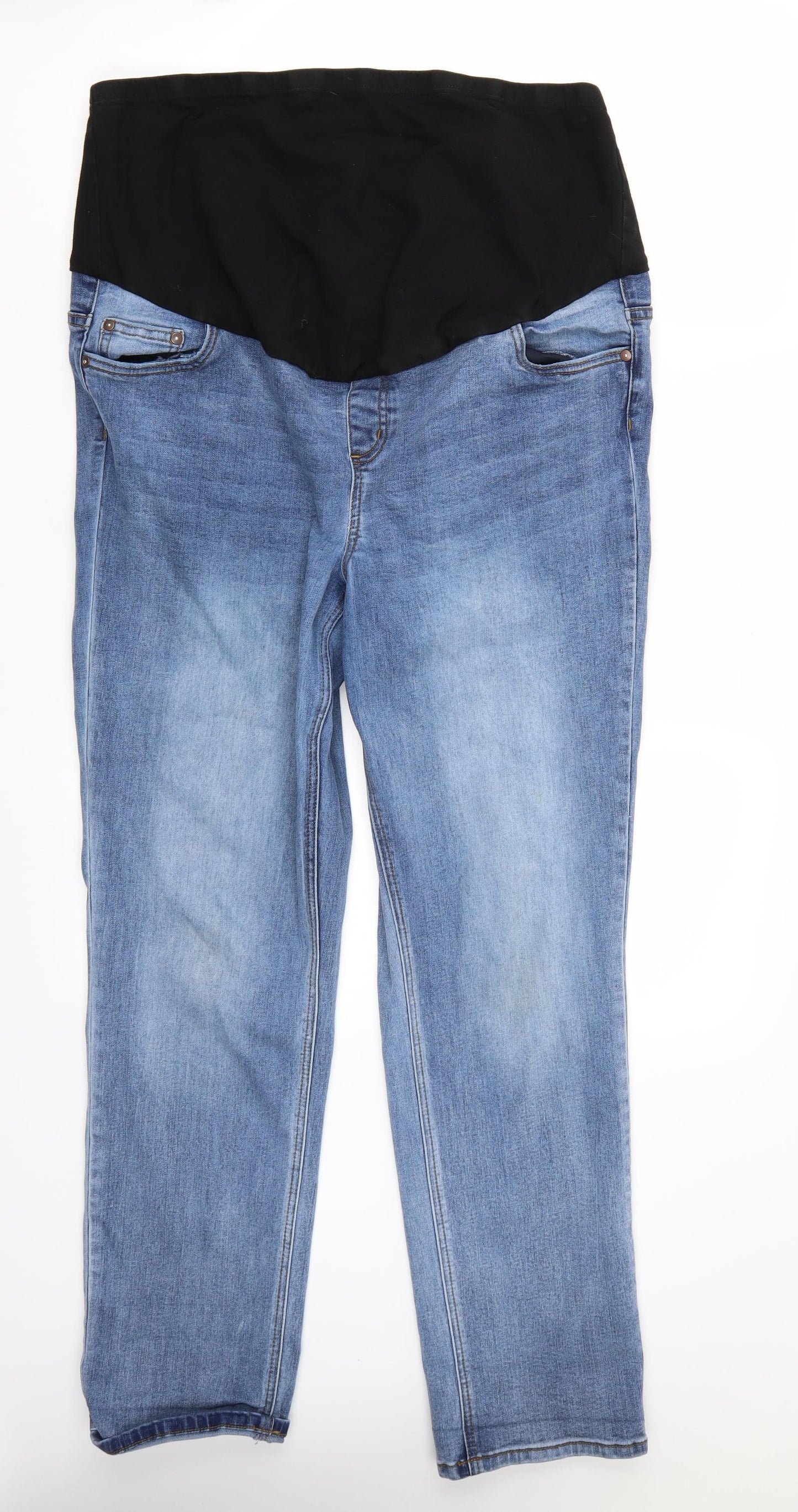 George Womens Blue   Straight Jeans Size 16 L28 in