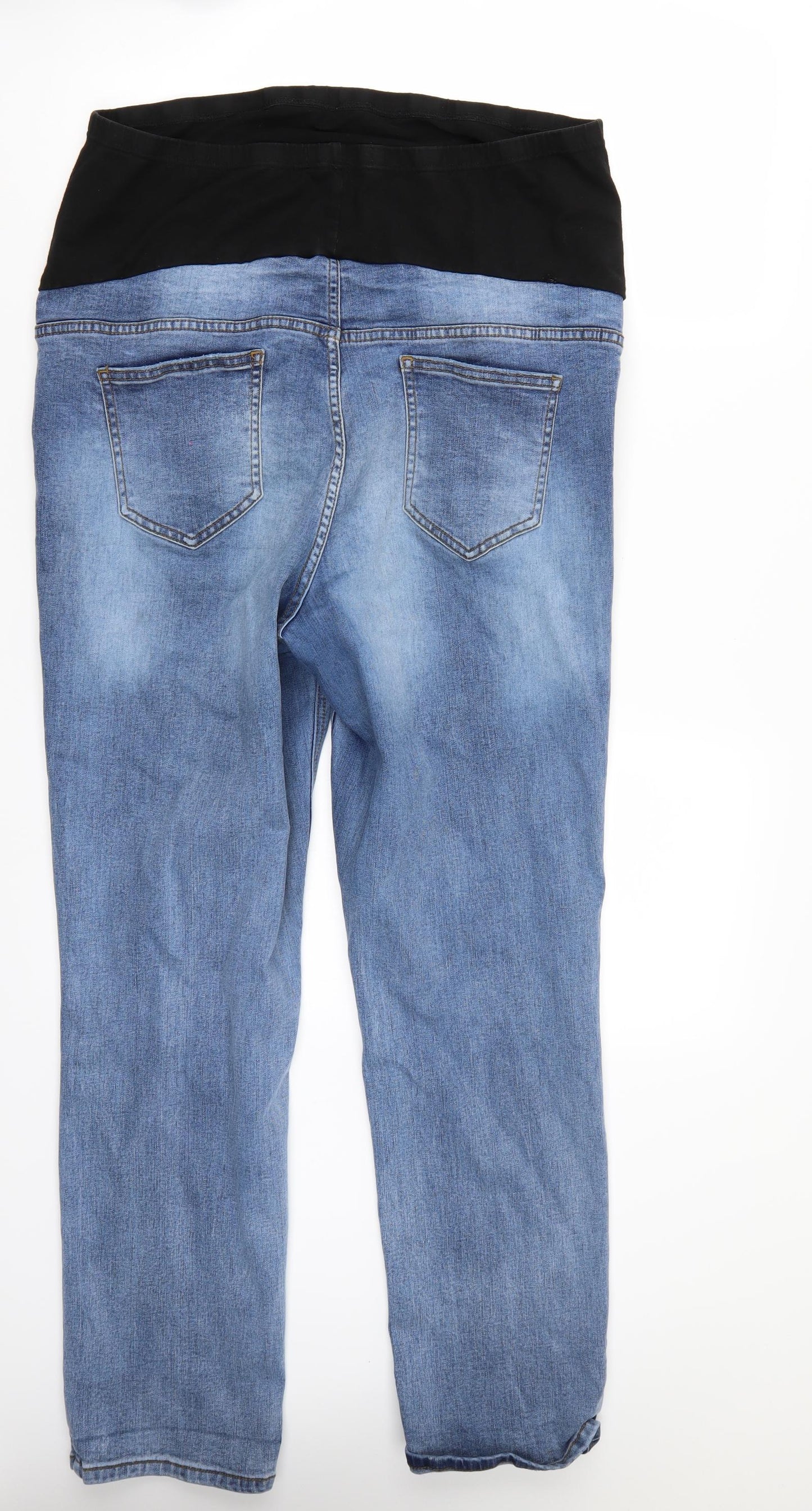 George Womens Blue   Straight Jeans Size 16 L28 in