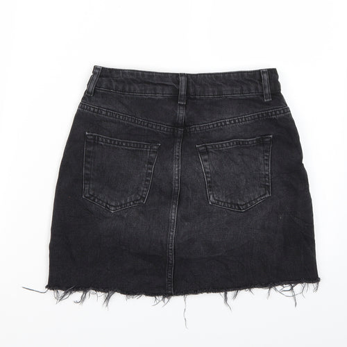 Topshop Womens Black   A-Line Skirt Size 6