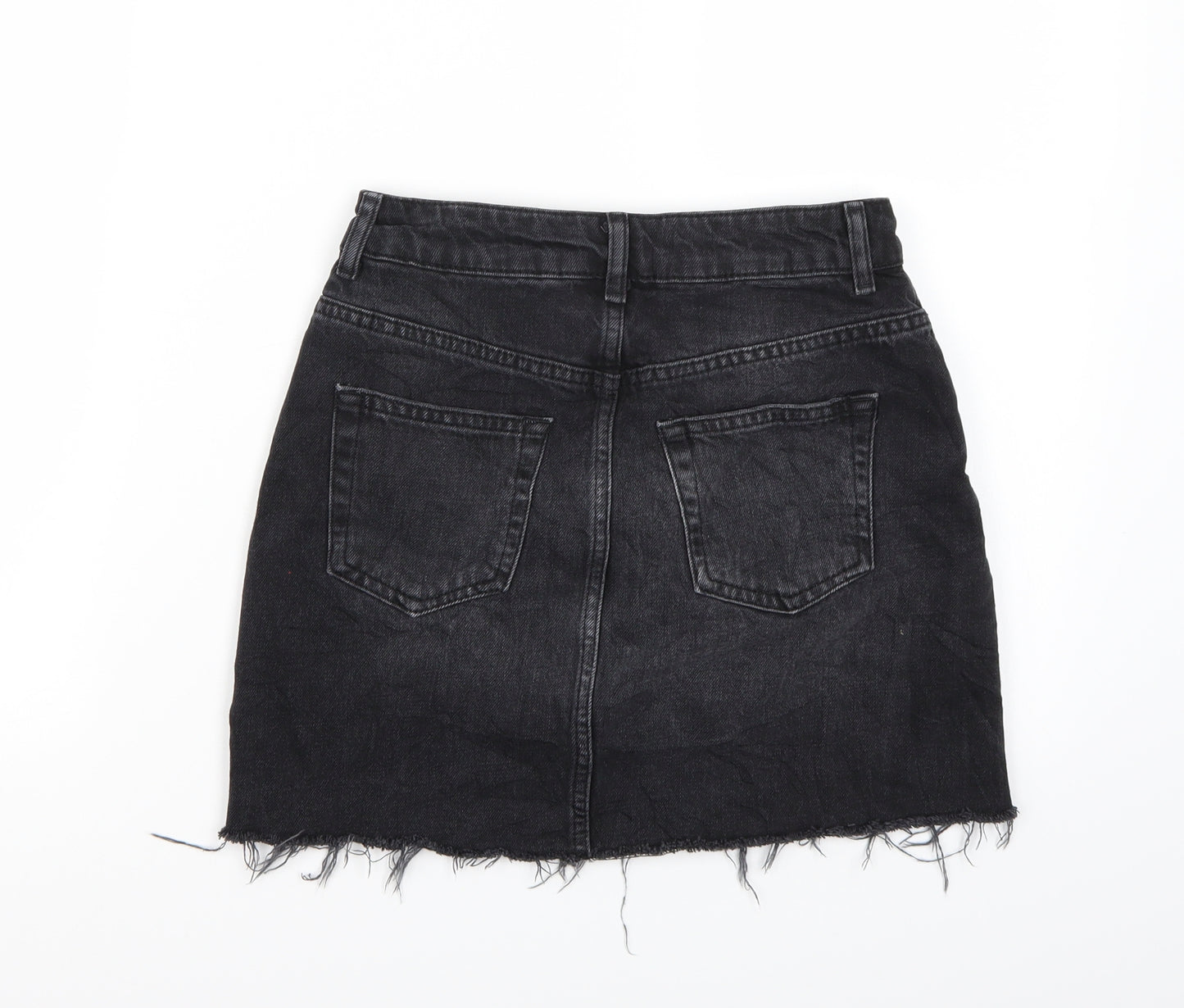 Topshop Womens Black   A-Line Skirt Size 6