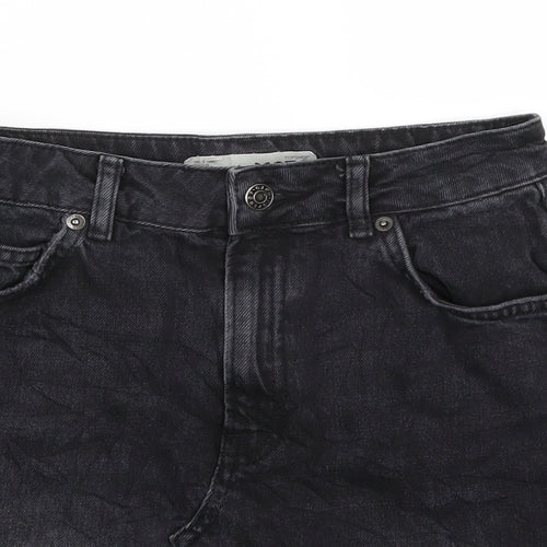 Topshop Womens Black   A-Line Skirt Size 6