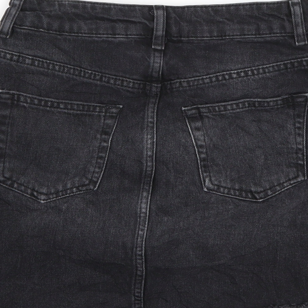 Topshop Womens Black   A-Line Skirt Size 6