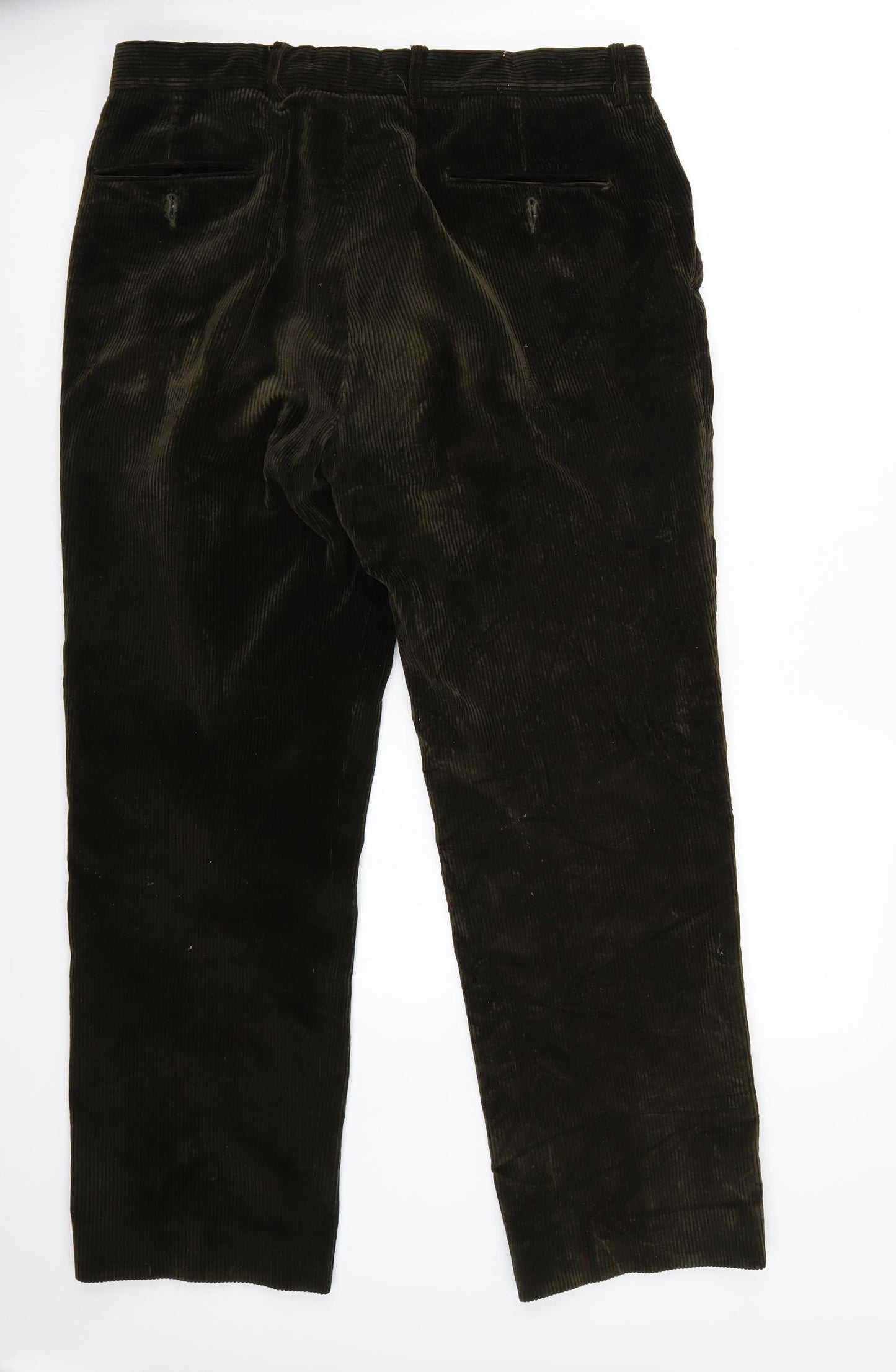 John brocklehurst Mens Green   Cropped Jeans  L30 in