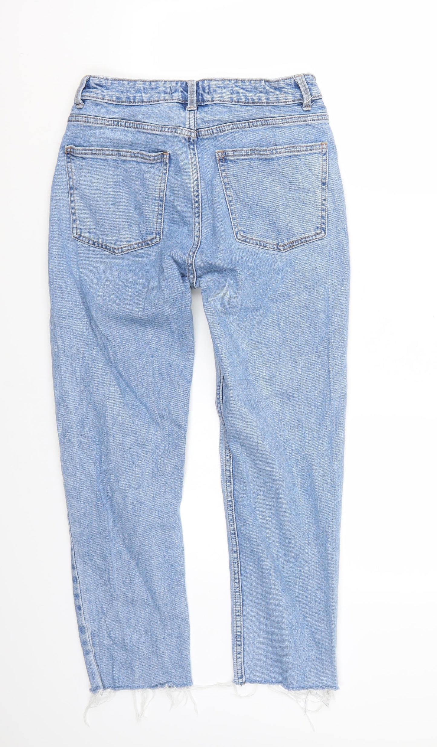 Denim & Co. Womens Blue   Cropped Jeans Size 10 L23 in
