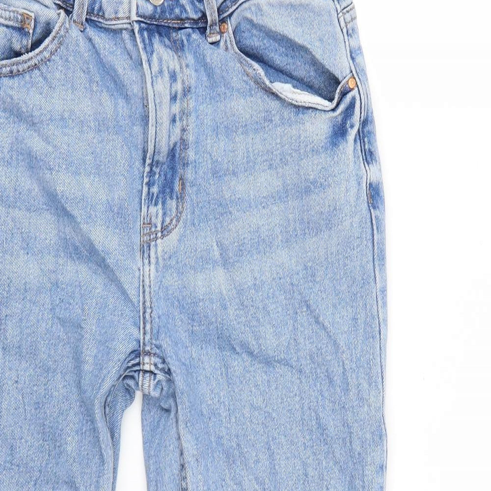 Denim & Co. Womens Blue   Cropped Jeans Size 10 L23 in