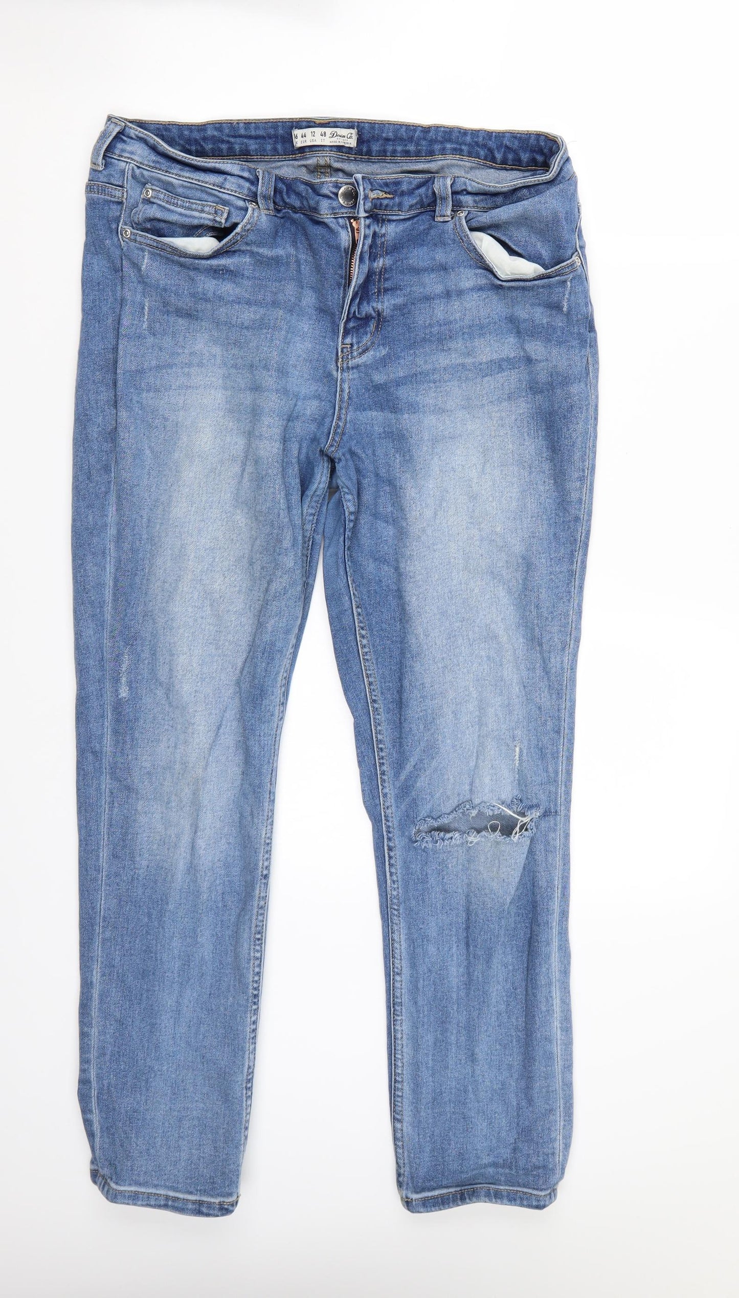Deenim  Womens Blue   Cropped Jeans Size 16 L27 in