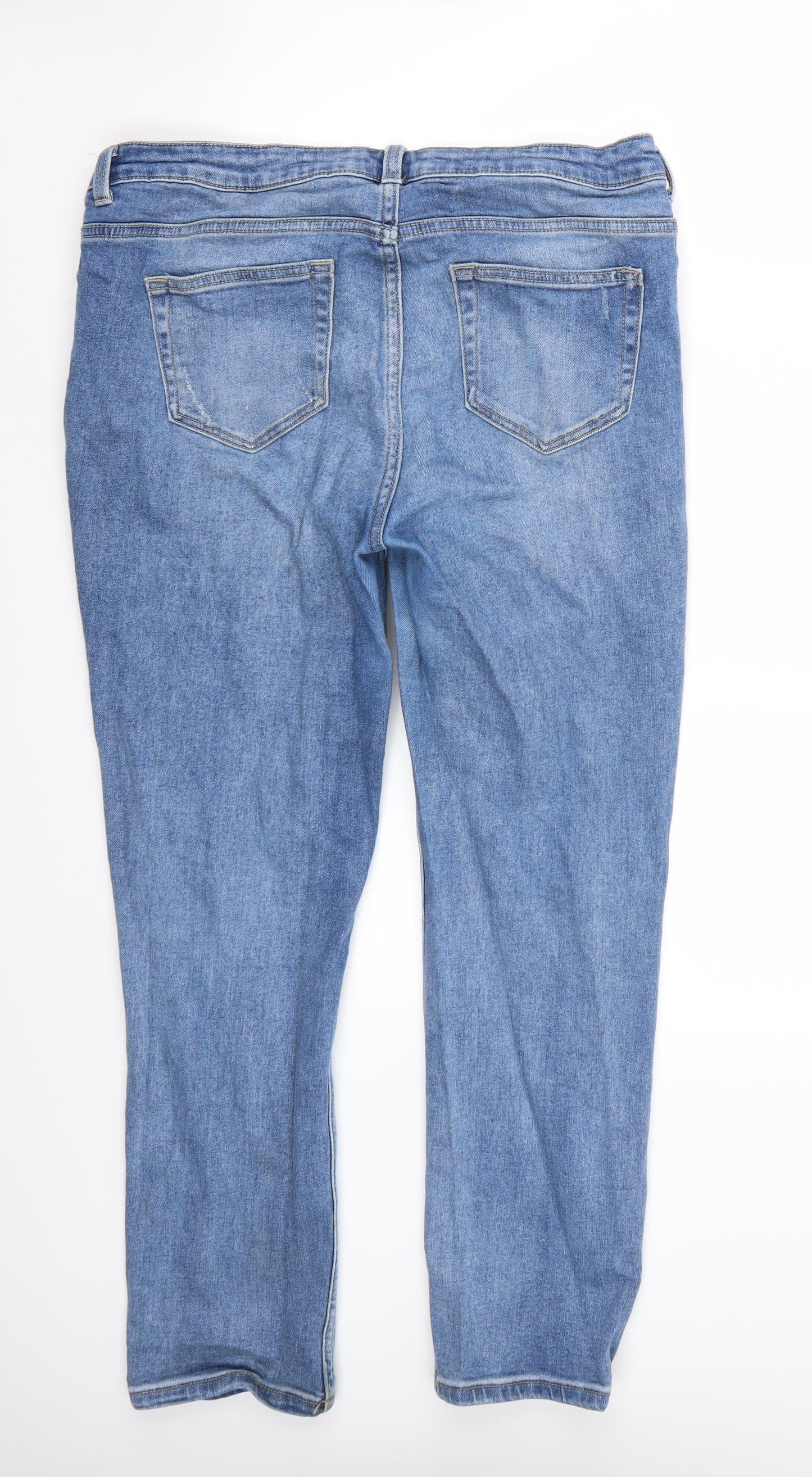 Deenim  Womens Blue   Cropped Jeans Size 16 L27 in