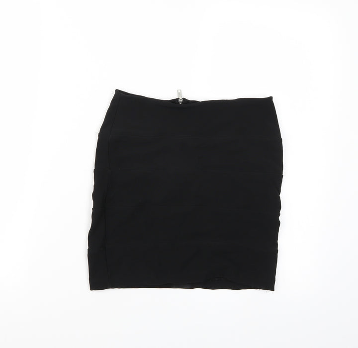Quiz Womens Black A-Line Skirt Size 10