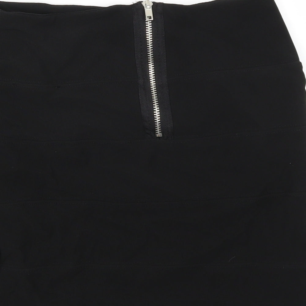 Quiz Womens Black   A-Line Skirt Size 10
