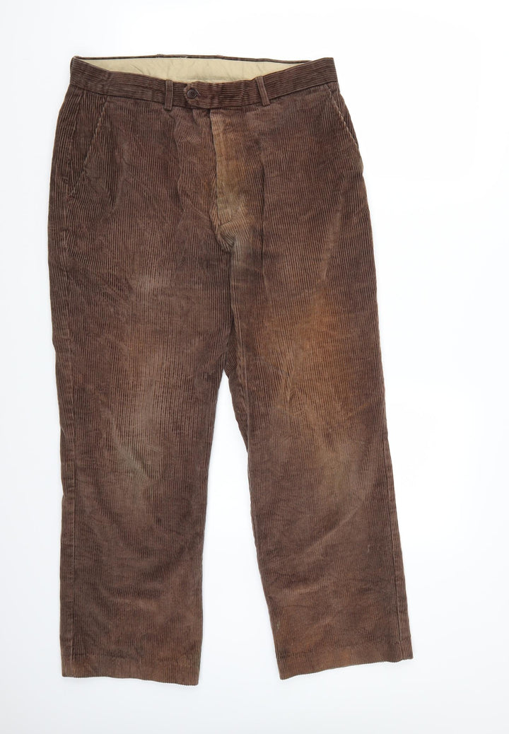 Preworn Womens Brown   Straight Jeans Size 34 L29 in
