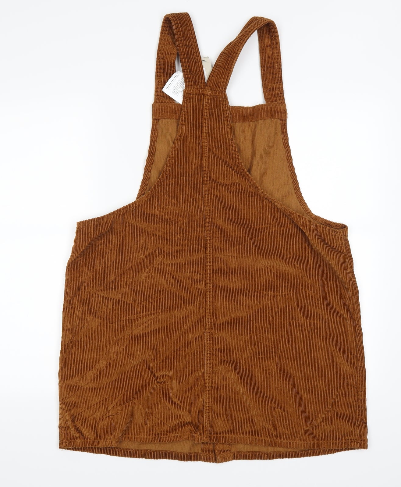 Denim Co Womens Brown  Corduroy Pinafore/Dungaree Dress  Size 18