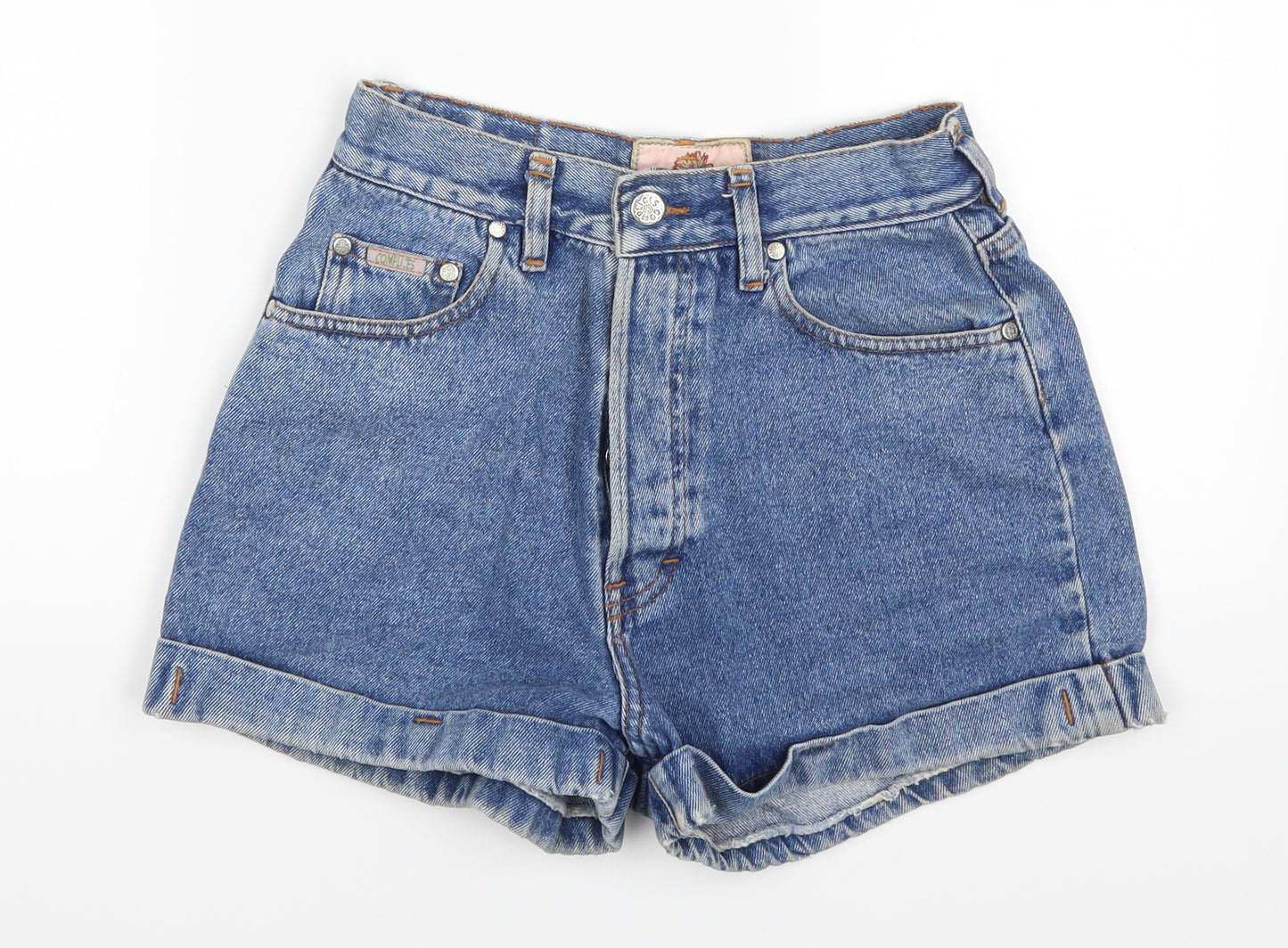 Complices Womens Blue  Denim Mom Shorts Size 26 in