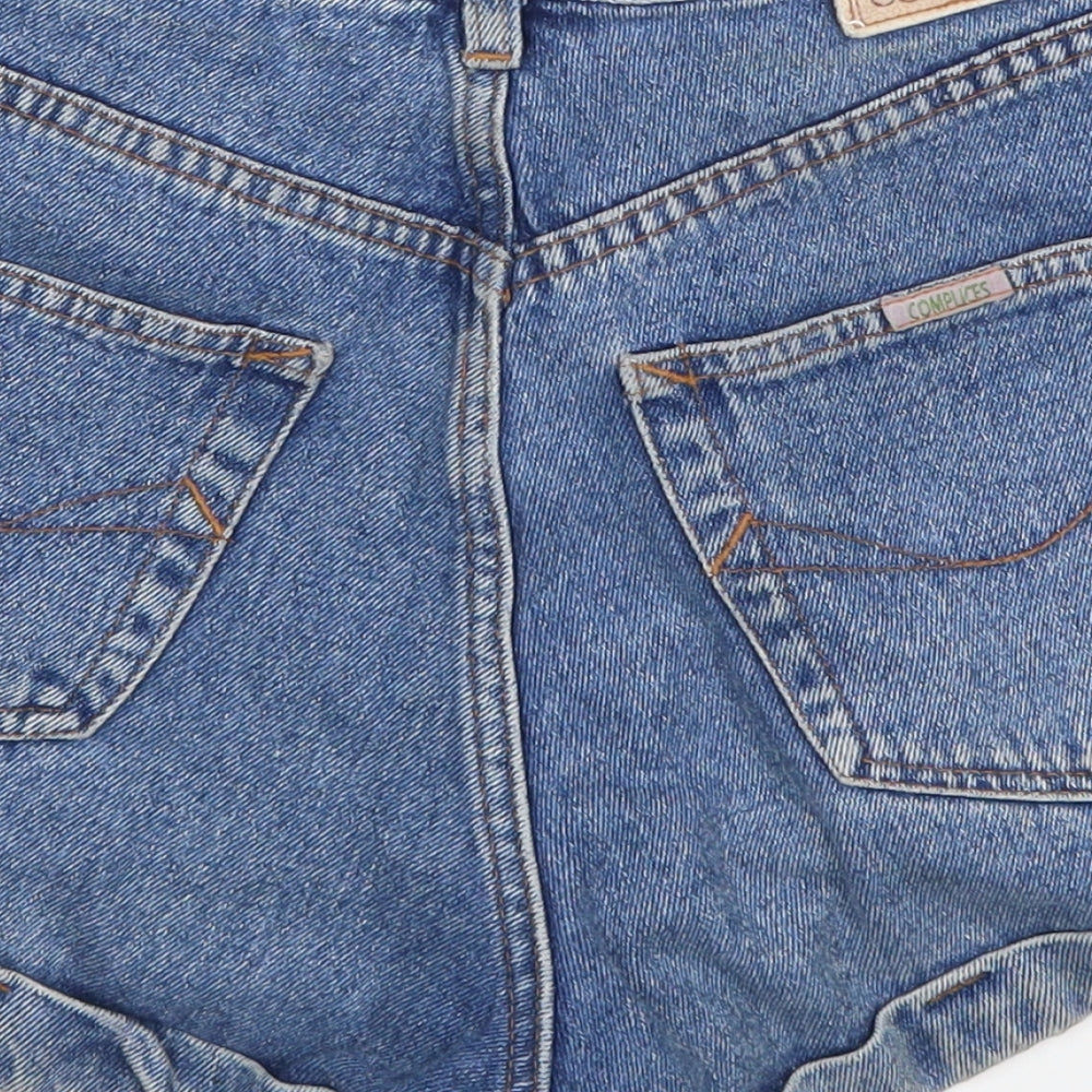 Complices Womens Blue  Denim Mom Shorts Size 26 in