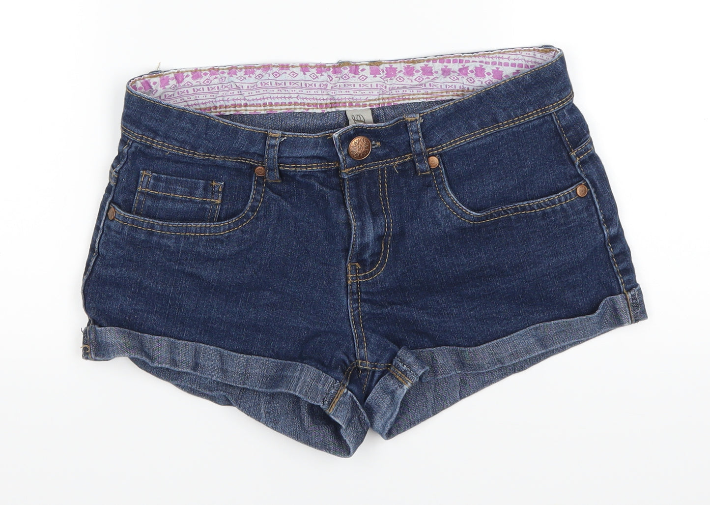 Denim Co Womens Blue  Denim Hot Pants Shorts Size 8