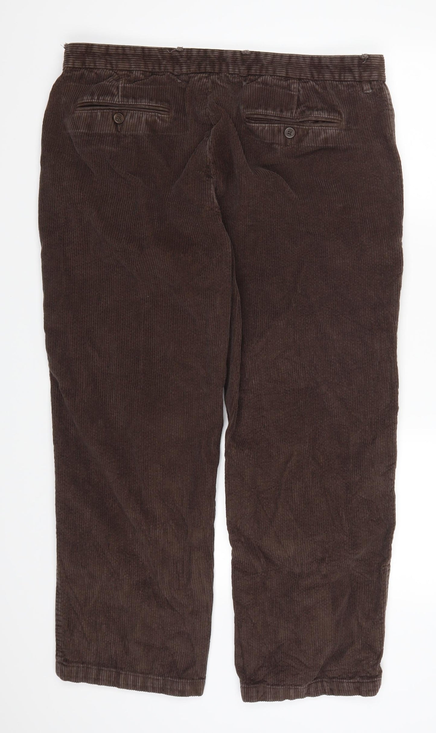 Samuel Windsor Mens Brown  Corduroy Trousers  Size 40 L29 in