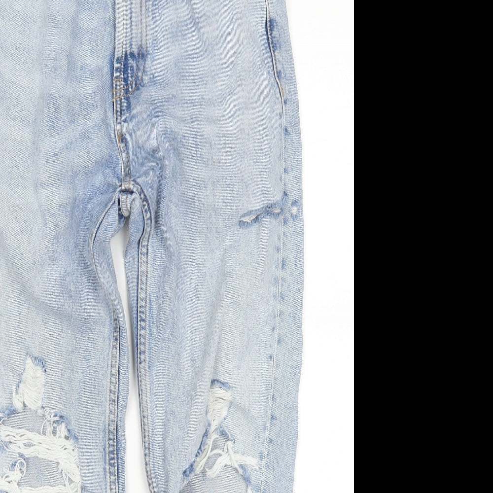 Zara Womens Blue  Denim Mom Jeans Size 6 L26 in