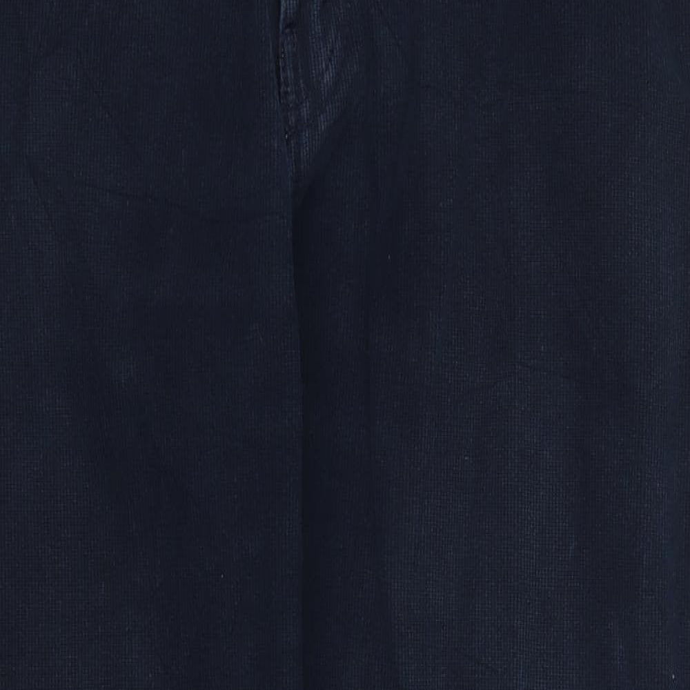 Marks and Spencer Mens Blue  Corduroy Trousers  Size 32 L31 in